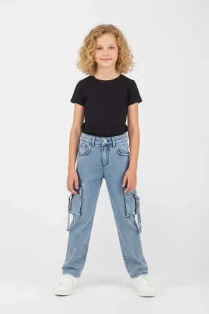 GIRL'S  CARGO JEANS
